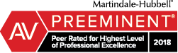 2018 preeminent highest level of excellence peer reated