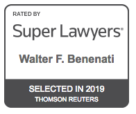 Thomas Reuters super lawyers award for walter benenati
